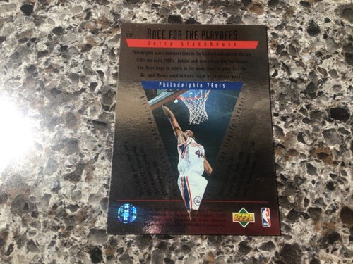 1995-96 SP CHAMPIONSHIP JERRY STACKHOUSE RC #137 - Picture 2 of 2