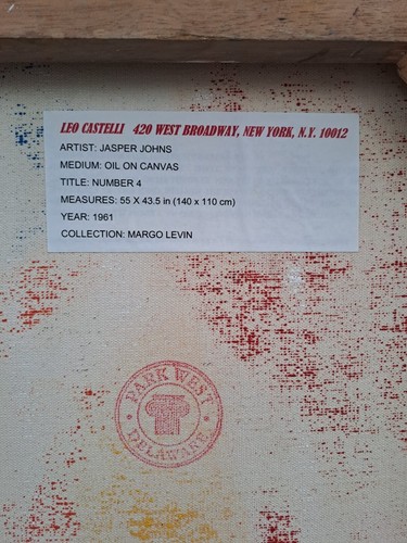 JASPER JOHNS OIL ON CANVAS (NUMBER 9) SIGNED AND DATED 1961 GOOD CONDITION LARGE - Picture 8 of 10