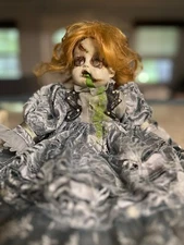 OOAK Handcrafted exorcist doll. motorized head rotates 360. Haloween prop
