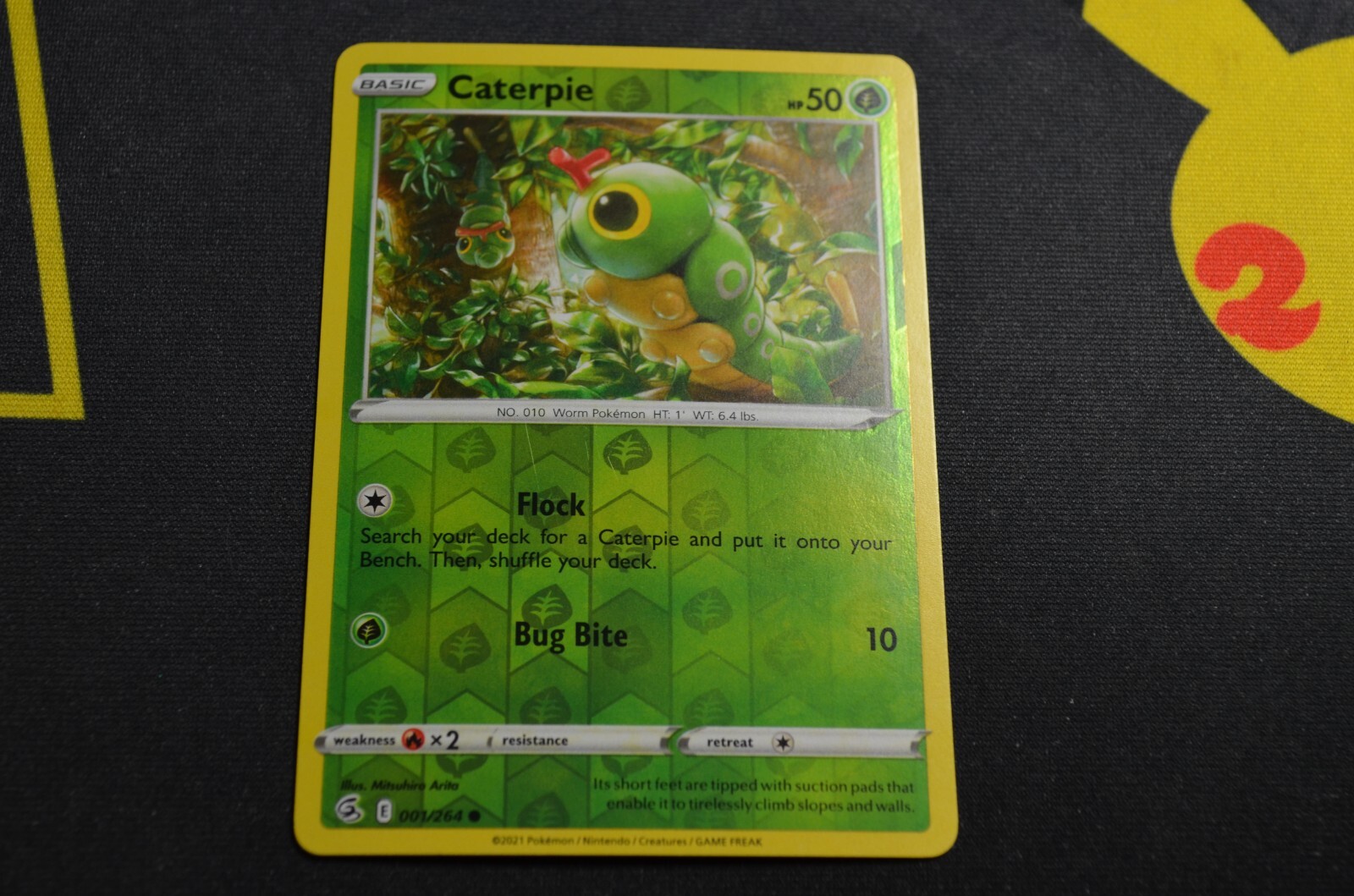 Pokemon FUSION STRIKE REVERSE HOLO CATERPIE 001/264 NM/Mint PACK FRESH eBay