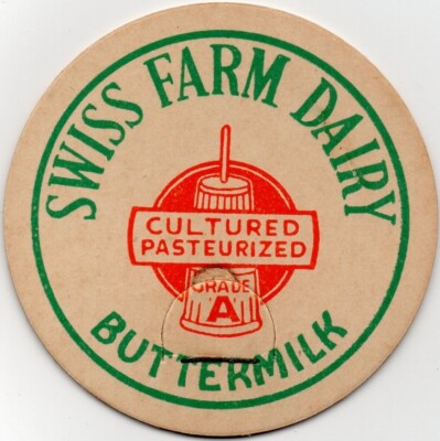 Large Cap - Swiss Farm Dairy - maverick - CULTURED BUTTERMILK -  2 3/8+'' dia.