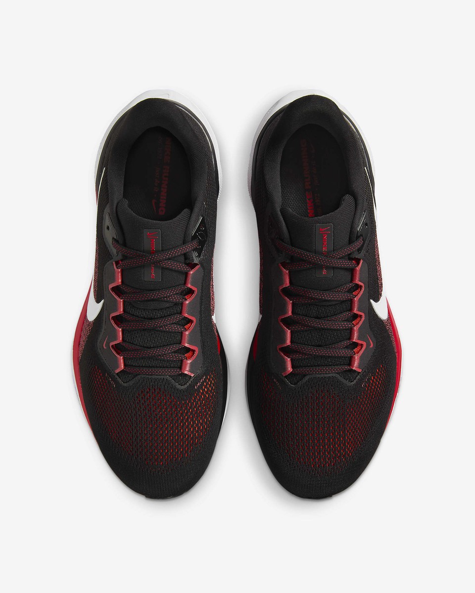 Nike Air Zoom Pegasus 41 Black/Red Mens Running Shoes WIDE 
