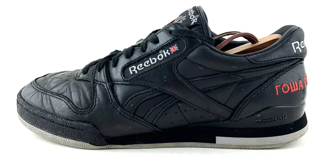 Reebok Gosha Black Leather Lace Up Phase One Pro Sneakers Size 7 | eBay