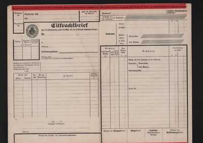 STUTTGART, Eil-Fracht-Briefbogen 1914, Druck Greiner & Pfeiffer Königlich Württ.