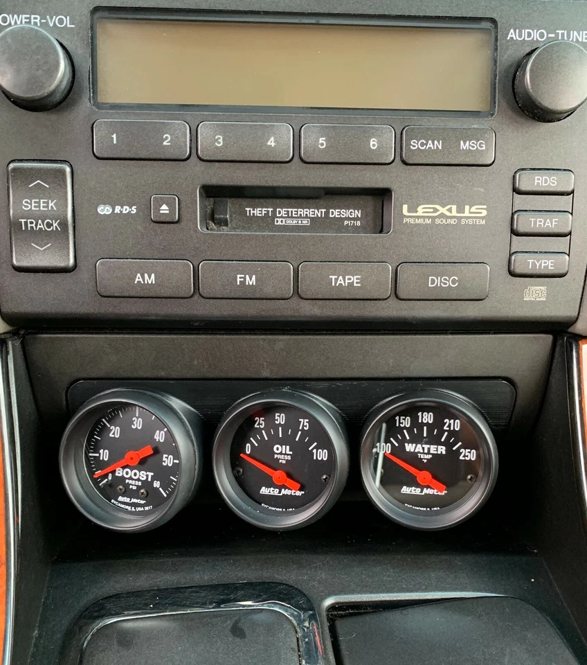 Bandeja/encendedor GS300 Toyota Aristo V300 triple calibre vaina Foto 3 de 4