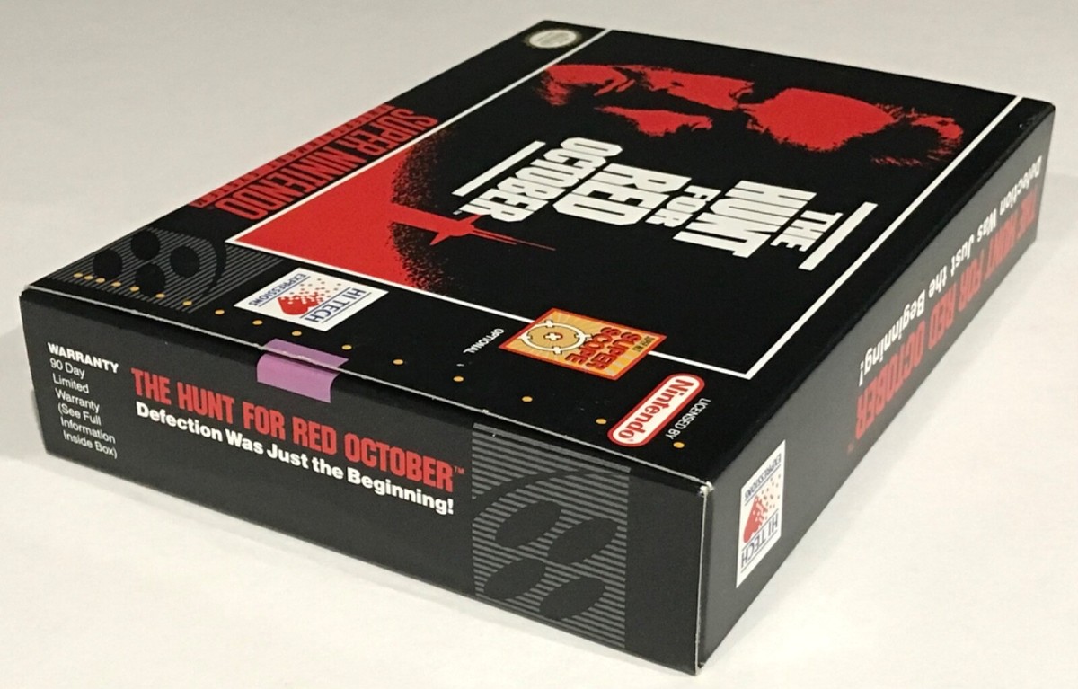 The Hunt for Red October Super Nintendo SNES CIB 100% Complete