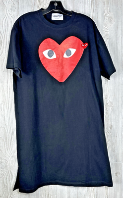 Lollipop Bangkok Comme Des Garçons Play Heart Printed XL Black T