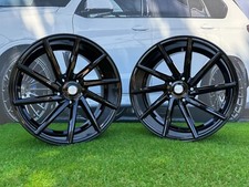 4 x 19 Inch 5x112 Vossen Style Black Wheels: Fits For BMW G Series Volkswagen