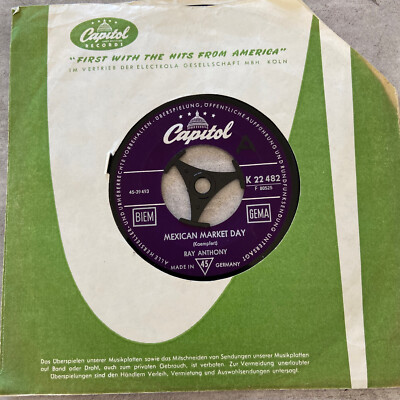 RAY ANTHONY: Mexican Market Day / I almost (Single Capitol K 22 482 / Mono)