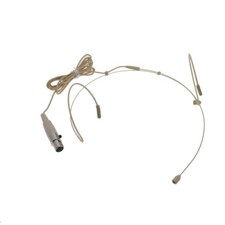Double Ear Headset Microphone for Shure Wireless BodyPack System TA4F mini 4in