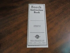 American Bosch Magneto Corp Instruction Book Reprint Corrected to October 1927