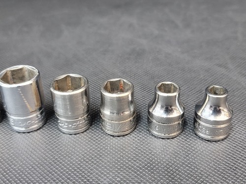 Snap on 12pc SAE 6pt 3/8"D Shallow Socket Set 1/4" - 1" - Picture 9 of 18