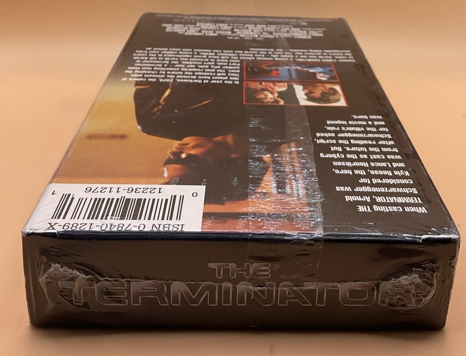 The Terminator VHS 1984, 1999 Glossy Arnold Schwarzenegger **SEALED NEW** - Image 4 of 4