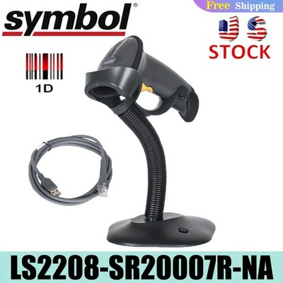 Zebra Motorola Symbol LS2208-SR20007R-NA Barcode Scanner Reader Kit W/ USB Cable