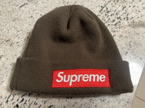 Logo boîte Supreme x New Era bonnet célèbre dans le monde FW22 taille unique occasion