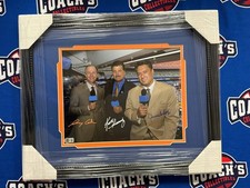 FRAMED Gary Cohen, Keith Hernandez & Ron Darling 11x14 Photo (JSA)