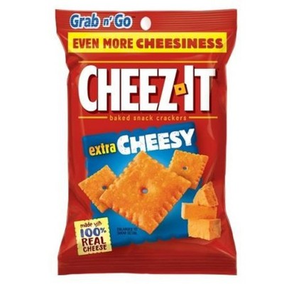 3x Cheez-It Extra Cheesy Cheddar Baked Snack Crackers Cheese Chips Bulk New 3oz
