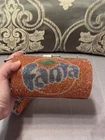 Fanta Coca-Cola VTG Crystal Barrel Crossbody Wristlet Clutch Purse Y2K XMAS