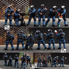 Homemade 1/72 SWAT Breach and Demolition Team 6-person Finished Colored Model