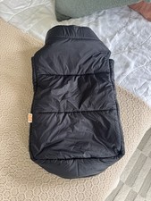 Zoe Baby Footmuff Stroller Bunting Bag Black Fleece Lined Winter Cover