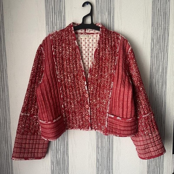 Women Maison Hotel Blazer Red Cotton L