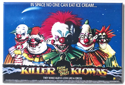 Killer Klowns From Outer Space Horror 2x3 MAGNET FREE SHIPPING Retro Clowns New