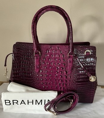 Brahmin Finley Large Carryall Sugar Plum  Melbourne NWT
