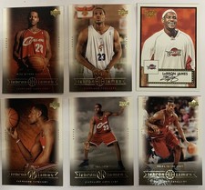 LOT OF 6-LeBron James (5)2003-04 UpperDeck Rookie Cards (1)2006Topps1952Style