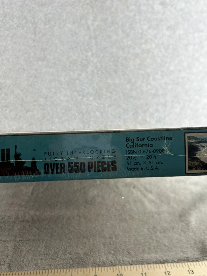 Vintage Big Sur Coastline California Puzzle Over 550 Pieces 20”x 20” - SEALED!! - Image 2 of 4
