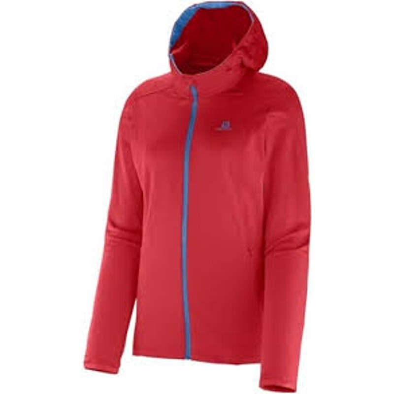Salomon Discovery giacca media con cappuccio rosso e blu donna running taglia XL