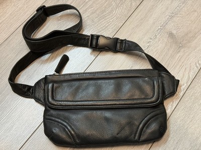 Osgoode Marley Bauchtasche schwarz Vollleder - Hüfttasche - Gürteltasche - Bauchtasche