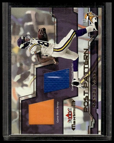 2002 Fleer / Randy Moss GAME-USED JERSEY / GOAL PATCH