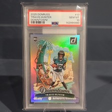 Panini Donruss 2025 Downtown! Travis Hunter #13 Rookie Insert PSA 10 Jaguars