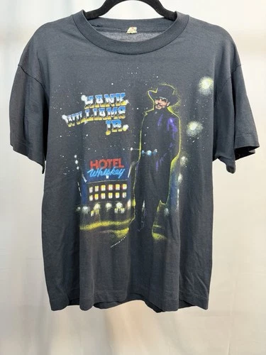 Hank Williams Jr Shirt Large Tour 1800 For Hank 1990s vintage concert t-shirt, vintage, size L, single stitch, B+ condition