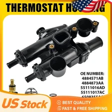 Engine Coolant Thermostat Chrys Sensor Thermostat O-ring Fits Housing ABS+Metal