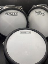 Lot Of 3 SIMMONS S400PAD8S 8  Drum Pad Electronic Drums