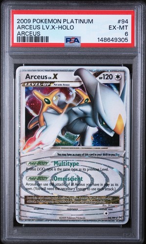 Arceus LV.X graded PSA 6 for sale on eBay