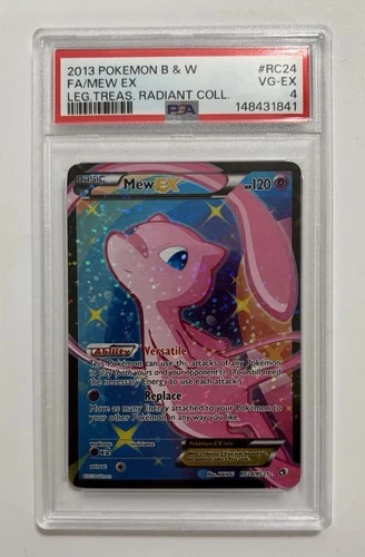Mew EX (Full Art) - Legendary Treasures: Radiant Collection (LTR) PSA 4