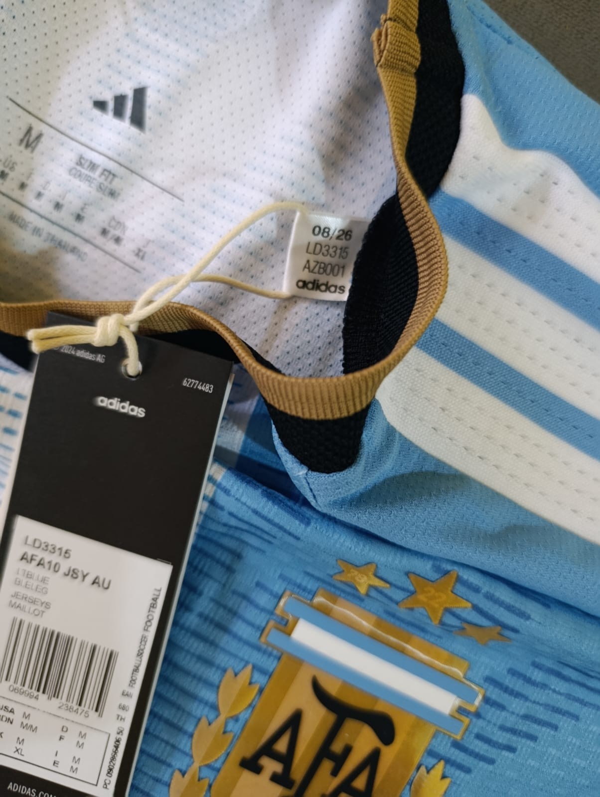 ARGENTINA MESSI JERSEY 2026 FAREWELL Authentic Player Version Climacool Patch