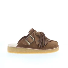 Clarks Trek Mule 26164440 Womens Brown Suede Slip On Slides Sandals Shoes 5.5