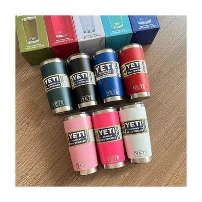 INSULATED TUMBLER NEW Yeti 20oz Stainless Steel Tumbler MagSlider Lid Cup Mug Vacuum Rambler