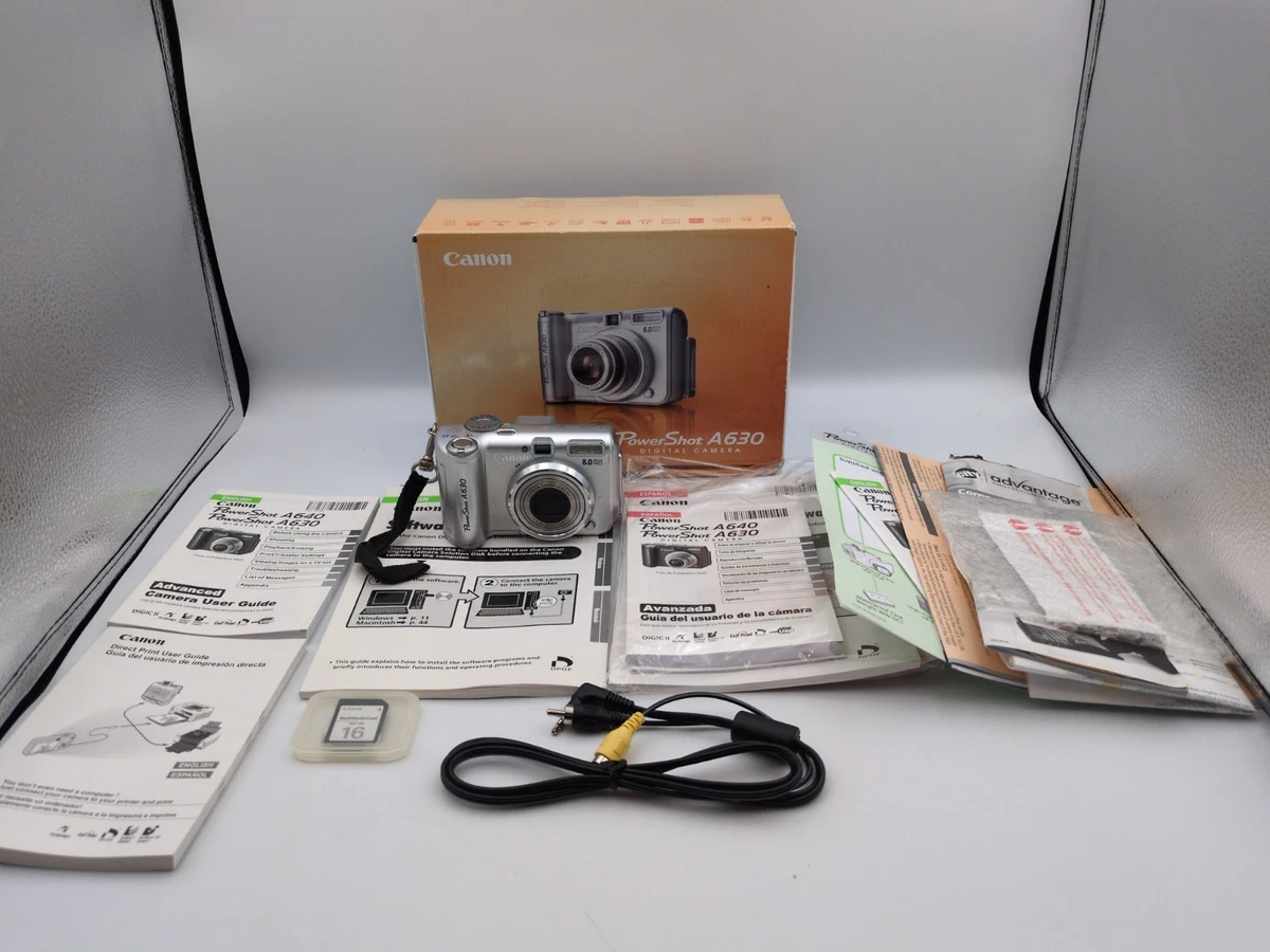 Canon PowerShot A630 Digital Cameras with DPOF Support for Sale