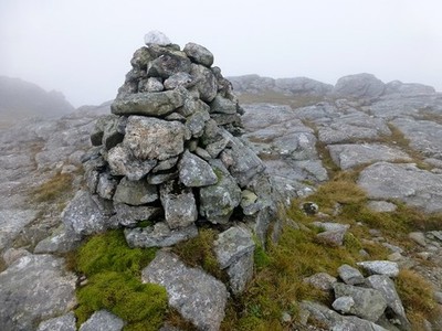 Photo A2 Teinnasval [Teinneasabhal] Second HuMP on a windy day with Iain c2013