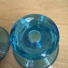 Iittala Finland Kartio Blue Glass Candle Holders Vintage MCM Set Kaj Franck — photo 4
