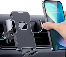 Luxury Car Vent Phone Mount with Upgraded Clip - Ideal for Thick Cases