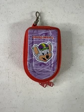 Chuck E Cheese Zip Up Pouch Prize Clip On 2006 Token Holder Showbiz Pizza Time