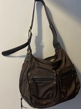 Storksak London Diaper Bag Leather/Canvas Brown