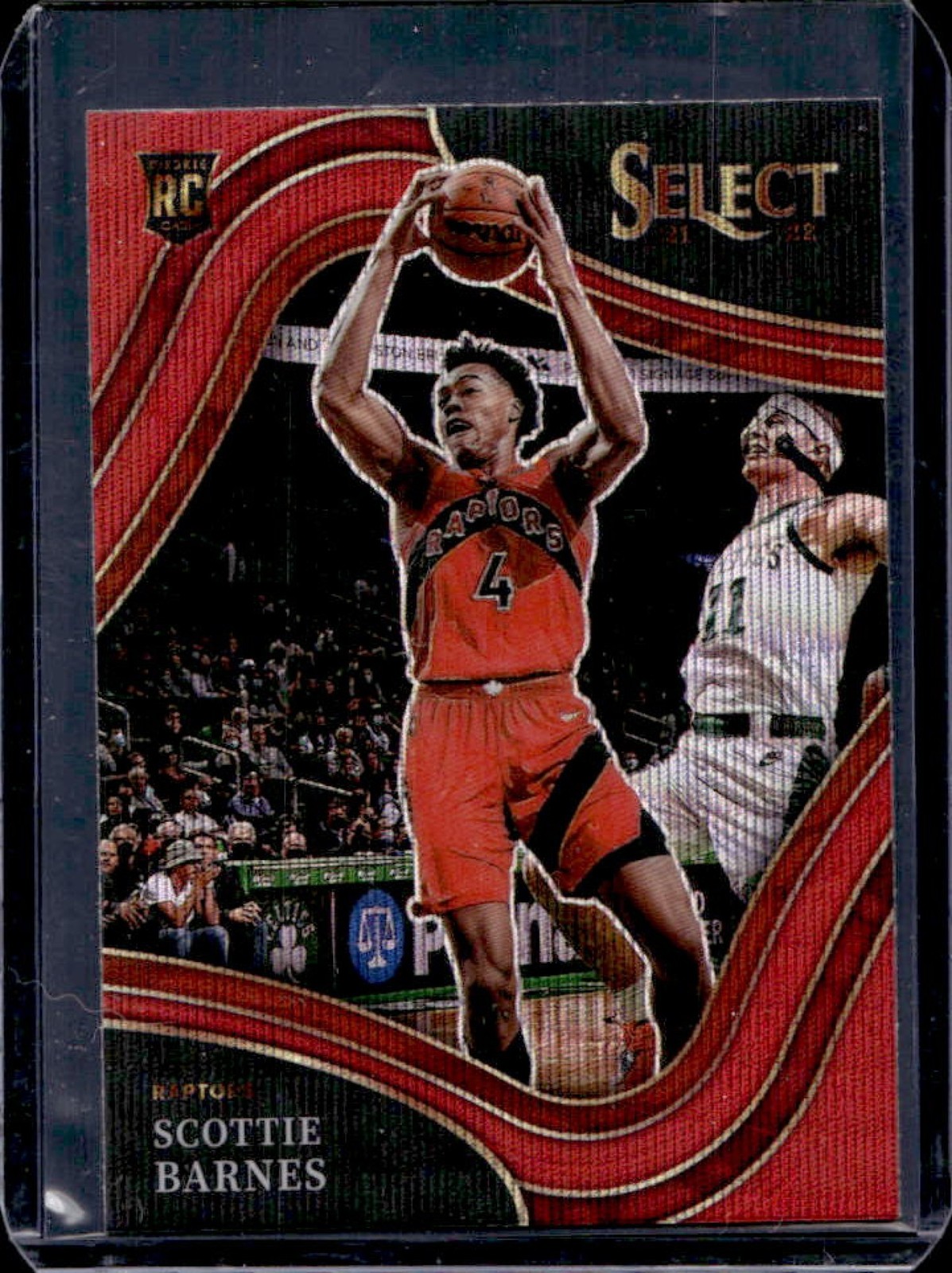 2021-22 Select Scottie Barnes RC Red Wave Prizm Courtside #223 Raptors