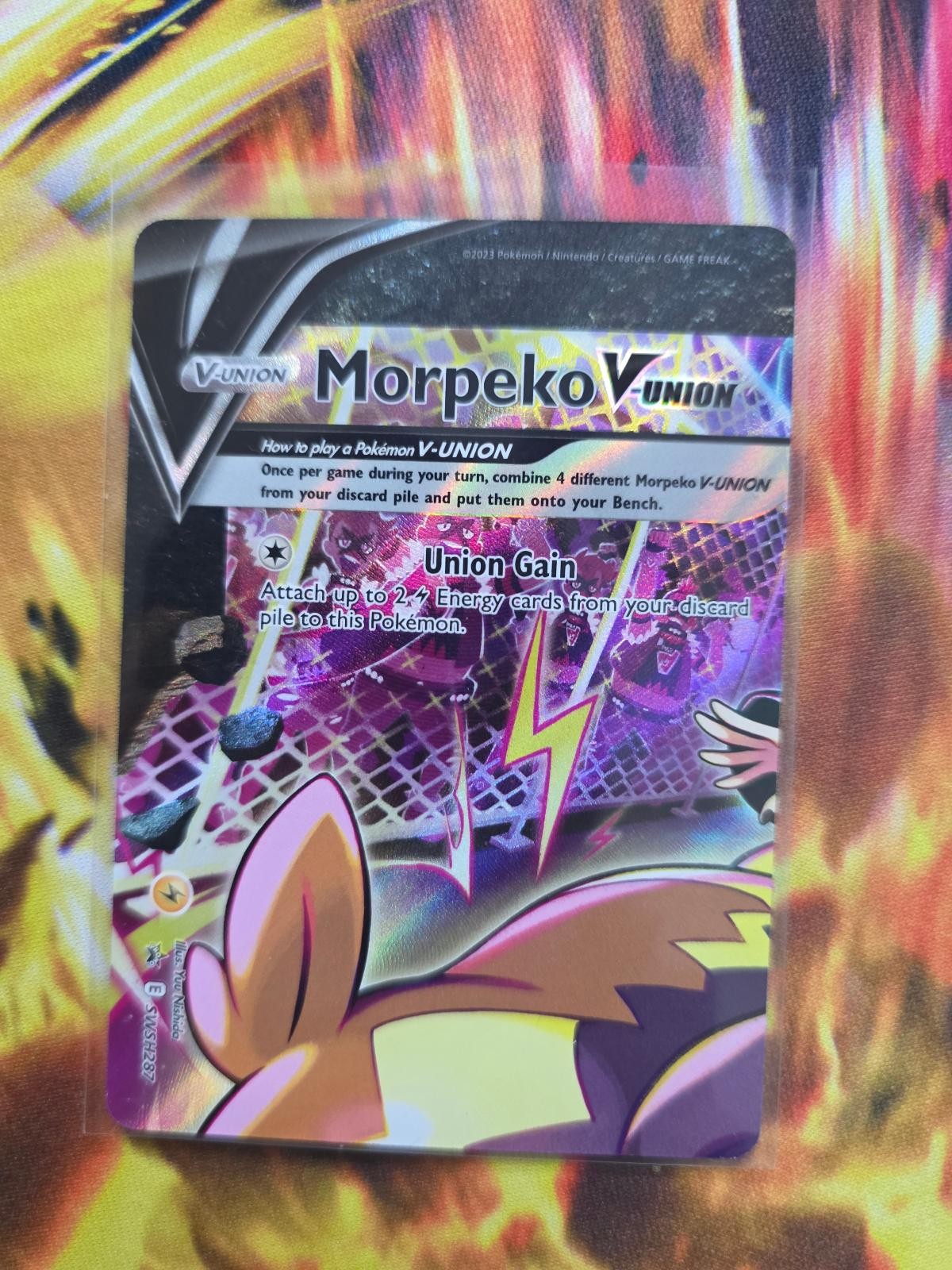 MORPEKO V-UNION SWSH287 Holo Promo Sword & Shield Promo Pokemon Near Mint