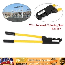 8-4/0 AWG Large Gauge Ring Terminal Crimper 23 In Wire Terminal Crimping Tool